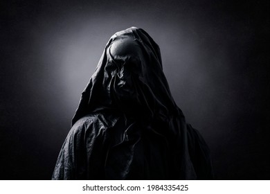 Evil Spirit Over Dark Misty Background