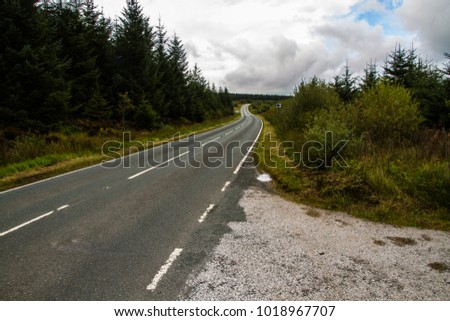 The Evo Triangle, including the B4501 a popular route for fast driving and riding.