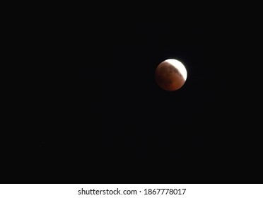 evocative image of moon eclipse at night