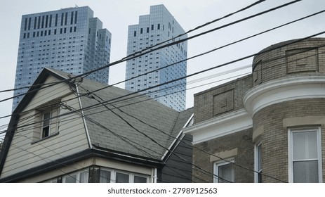 The evolution of urban structures demonstrates human intelligence and effort, as people strive tirelessly to bring the future closer and adapt their environment.