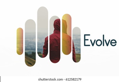 Evolve Overlay Word Young People