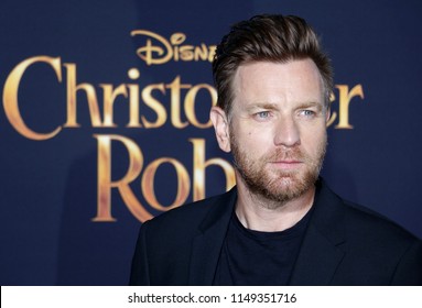 Ewan McGregor at the Los Angeles premiere of 'Christopher Robin' held at the Walt Disney Studios in Burbank, USA on July 30, 2018.