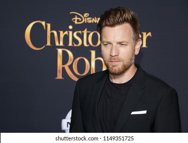 Ewan McGregor at the Los Angeles premiere of 'Christopher Robin' held at the Walt Disney Studios in Burbank, USA on July 30, 2018.