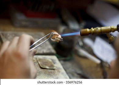 a ewelry making close-up details of the production - Powered by Shutterstock