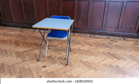 Exam Desks In A Exam Hall