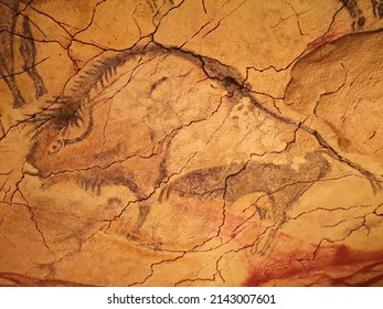 Example Of Copies Of Cave Paintings In The New Altamira Cave