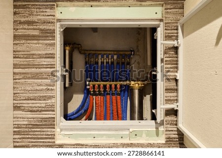 Example of professional workmanship with concealed piping in wall