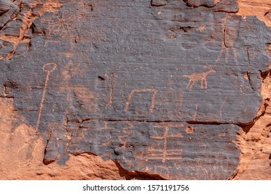 Examples Ancient Indian Rock Art Petroglyphs Stock Photo (Edit Now ...