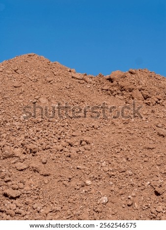 Excavation process of soil construction site outdoor close-up earthmoving techniques