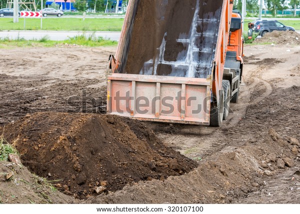Excavation work using of\
transport