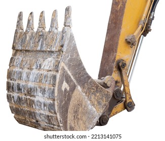 Excavator Arm On White Background