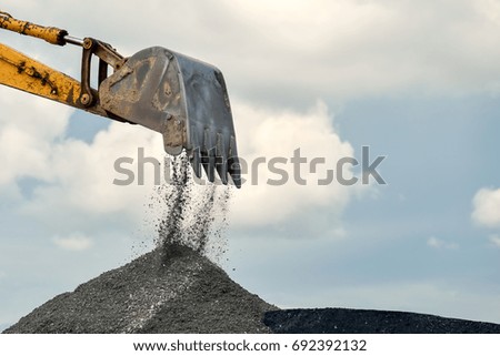 excavator digging