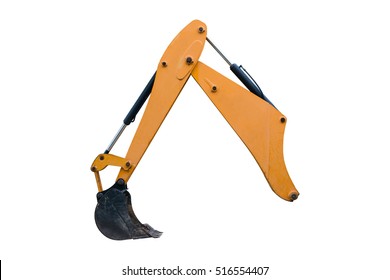 Excavator Digging Isolated