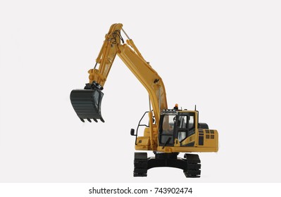 Excavator On White Background Isolate Design Nh C S N Shutterstock