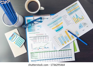 Excel stat spreadsheet business analytics graph statistic with graph and table data number in charts database. Accountant hands pointing excel stat financial spreadsheet document business graph charts