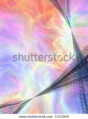 An excellent background image: Darker structures in the forground contrast with the softly colored background