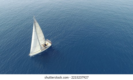 Excellent conditions for upwind sailing, she is running 4 knots at 4 knots true wind. - Powered by Shutterstock