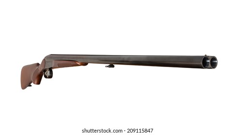 Excellent Hunting Rifle. Isolated On White