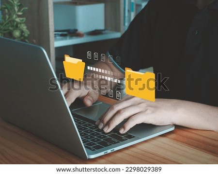 Exchange between document files Transfer data files between folders to back up the documents inside.