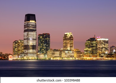 Exchange Place In Jersey City, New Jersey, USA.