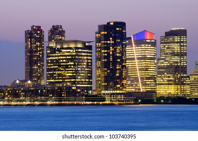 Exchange Place In Jersey City, New Jersey, USA.