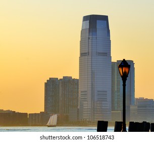 Exchange Place In Jersey City, New Jersey, USA.