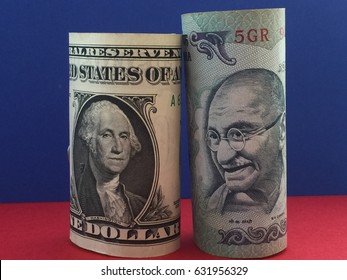 Exchange Rate Us Dollar India Rupee Stock Photo (Edit Now) 631956329