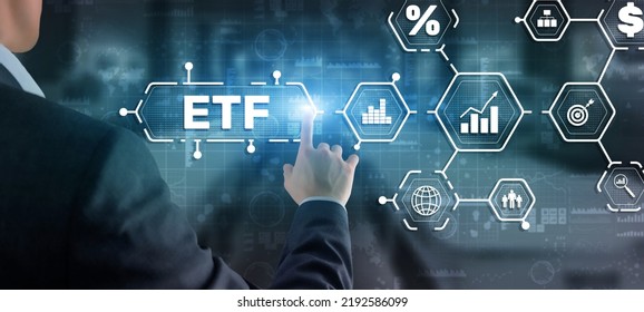 Exchange Traded Fund. Investor Concept. ETF. Stock Market Index Fund