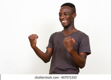 Excited African Man Stock Photo Shutterstock