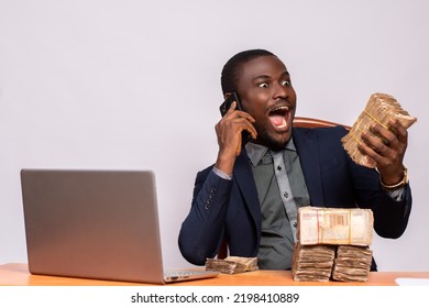 230 Black man excited with nigeria money Images, Stock Photos & Vectors ...