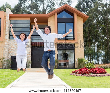 Similar – Image, Stock Photo jump Lifestyle Joy