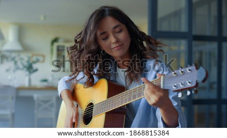 Similar – Image, Stock Photo Strings of a guitar