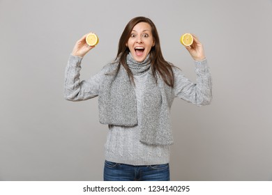 Oranges//Lemons Wacky Scarf