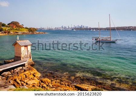 The exclusive Camp Cove near Watson's Bay on a warm winter's day in Sydney, Australia