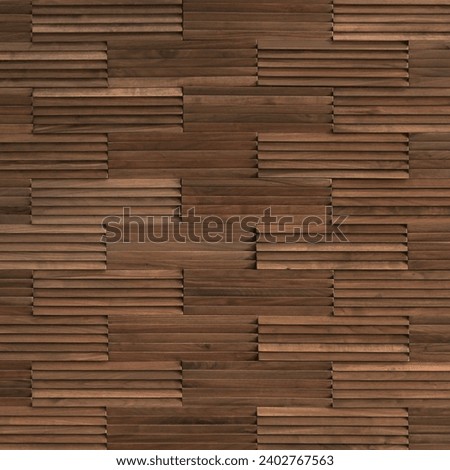 Exclusive walnut wood panels for modern deluxe interiors, for architectural and design projects, project management, high detailed