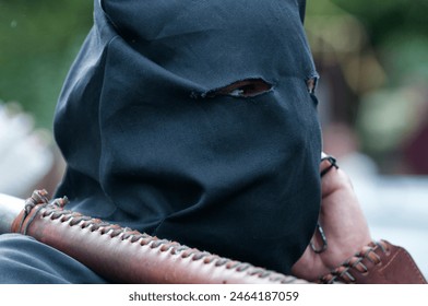 executioner with hood before execution