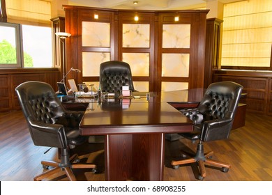 Executive office made in the classic style