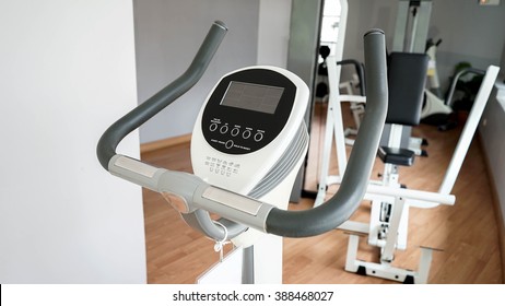 Exercise Bike In A Fittness Room