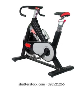 Exercise Bike Isolated On White