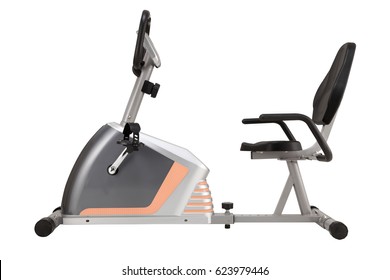 Exercise Bike Isolated On White Background