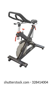 Exercise Bike On A White Background