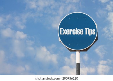 Exercise Tips Sign