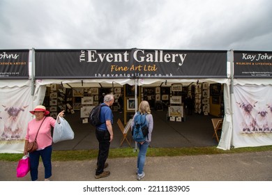 EXETER, DEVON, UK - JULY 1, 2022 Devon County Show Trade Stand On The Second Day Of The Show - The Event Gallery, Fine Art Ltd.