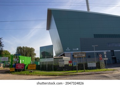 EXETER, DEVON, UK - SEPTEMBER 21, 2021 Exeter Energy Recovery Facility, Grace Road South On Marsh Barton Trading Estate