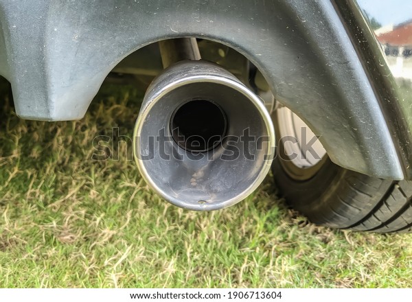 An exhaust from a car\
