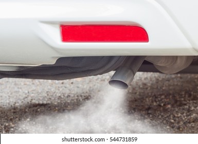 Exhaust Fumes From Car Exhaust Pipe, Engine Problems.