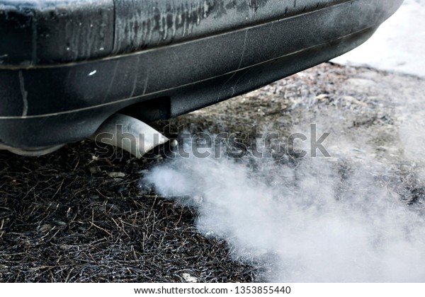 The exhaust pipe of the car, which emits\
exhaust gases into the\
atmosphere.
