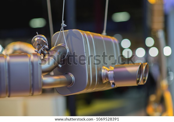 exhaust pipe hanging\
isolated