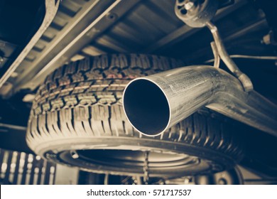 Exhaust Pipe Of A Truck