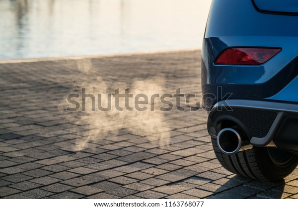 Exhaust from a running car\
in Norway
